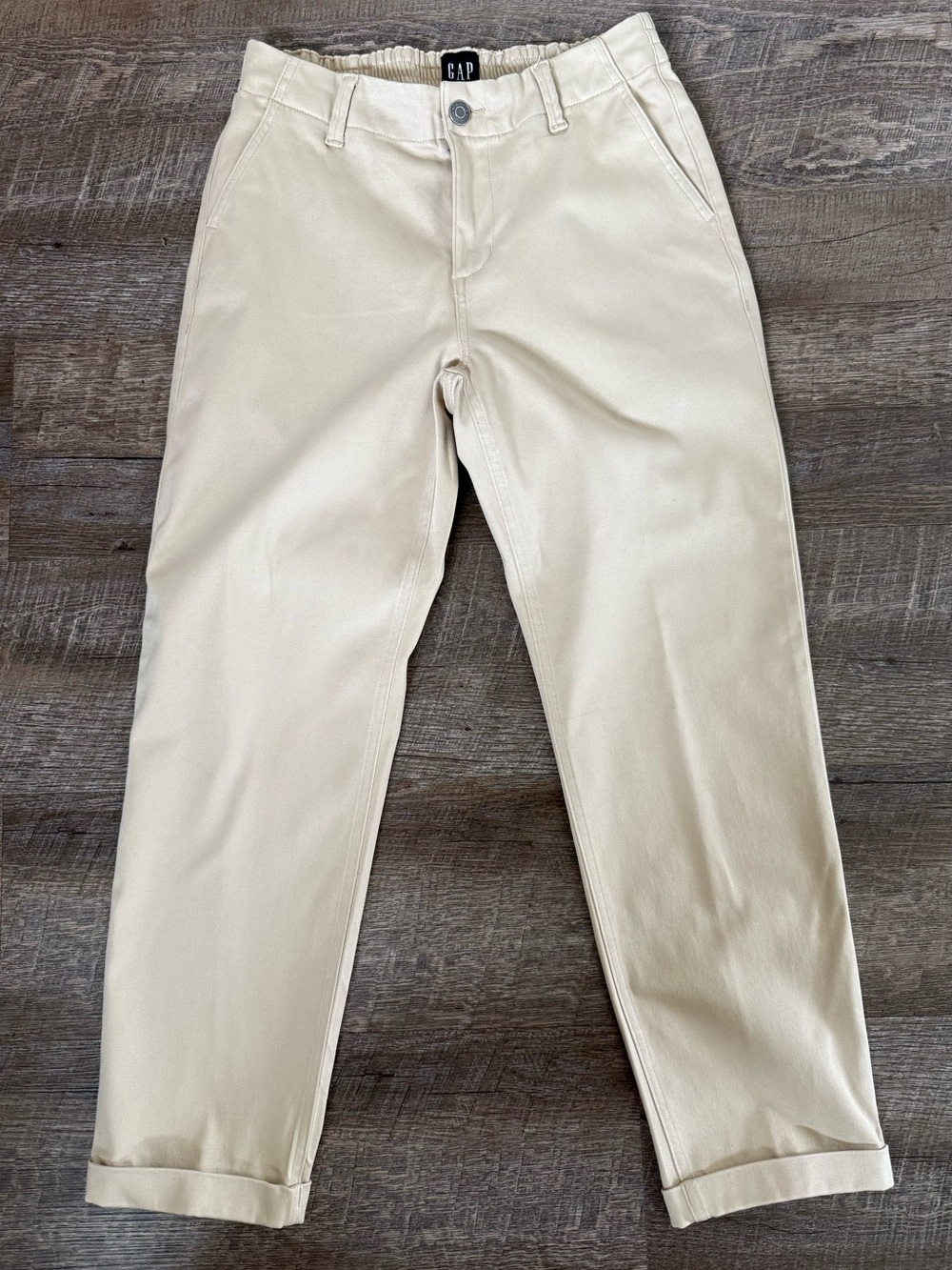 GAP Women’s Elastic Waist Chino Pants - Cream